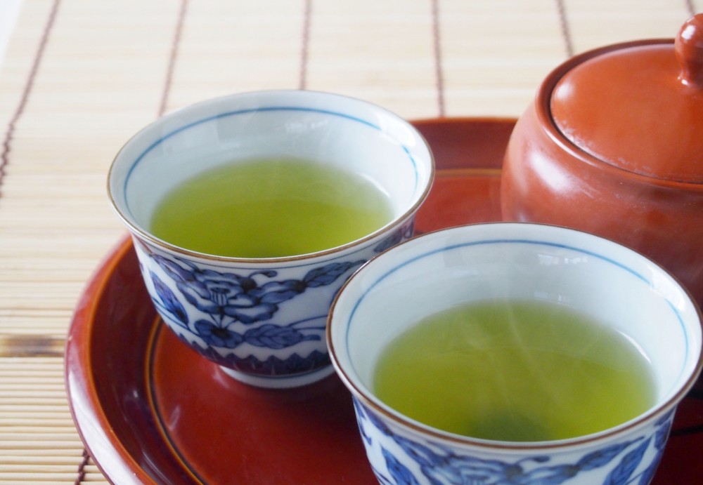 夏には緑茶！
